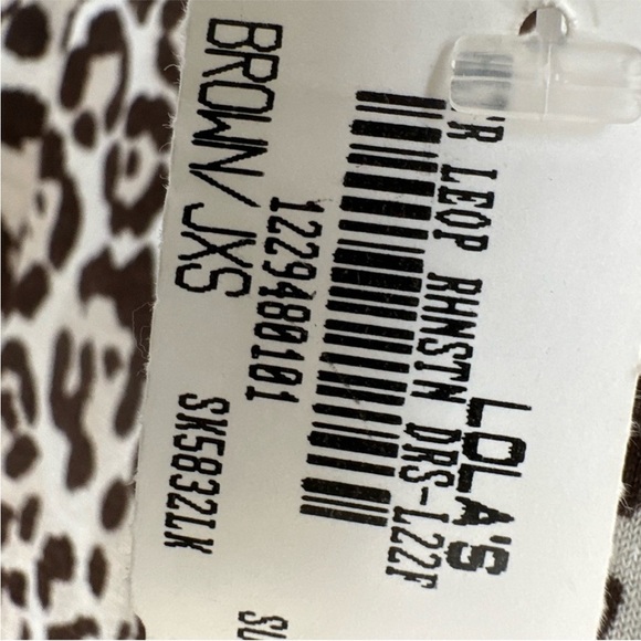 Sky brand dress Rhinestone Beaded Leopard Print Maxi Dress XS NWT - Picture 6 of 16